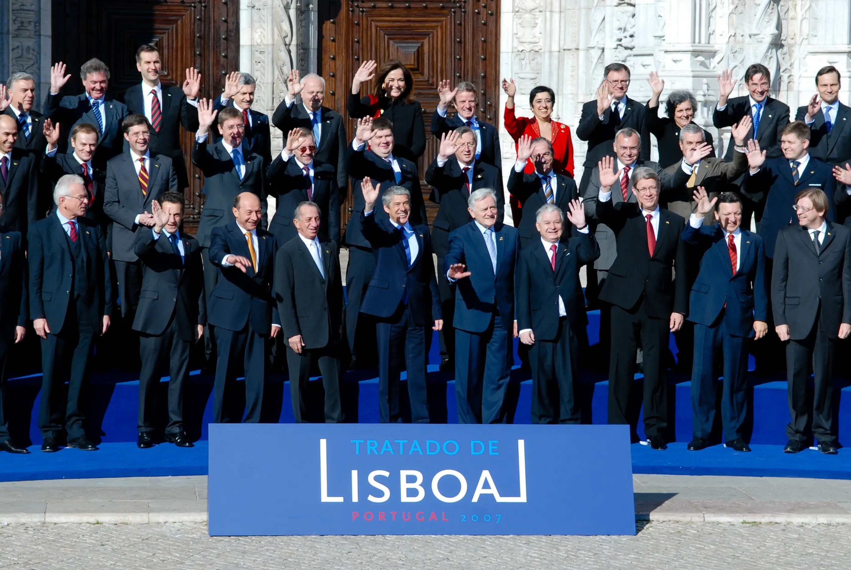 Cérémonie de signature du traité de Lisbonne